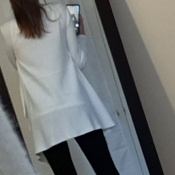 White asynmetrical cardigan Colori Small - Picture 3 of 12